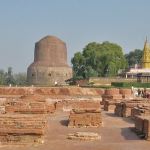 Sarnath - platsen dr Buddha frsta gngen talade infr sina anhngare efter att ha blivit upplyst.